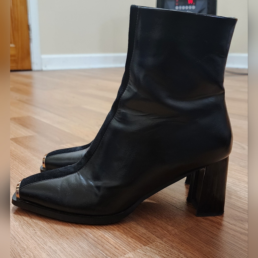 Ninety Union Black and Suede Boot - Picture 6 of 10